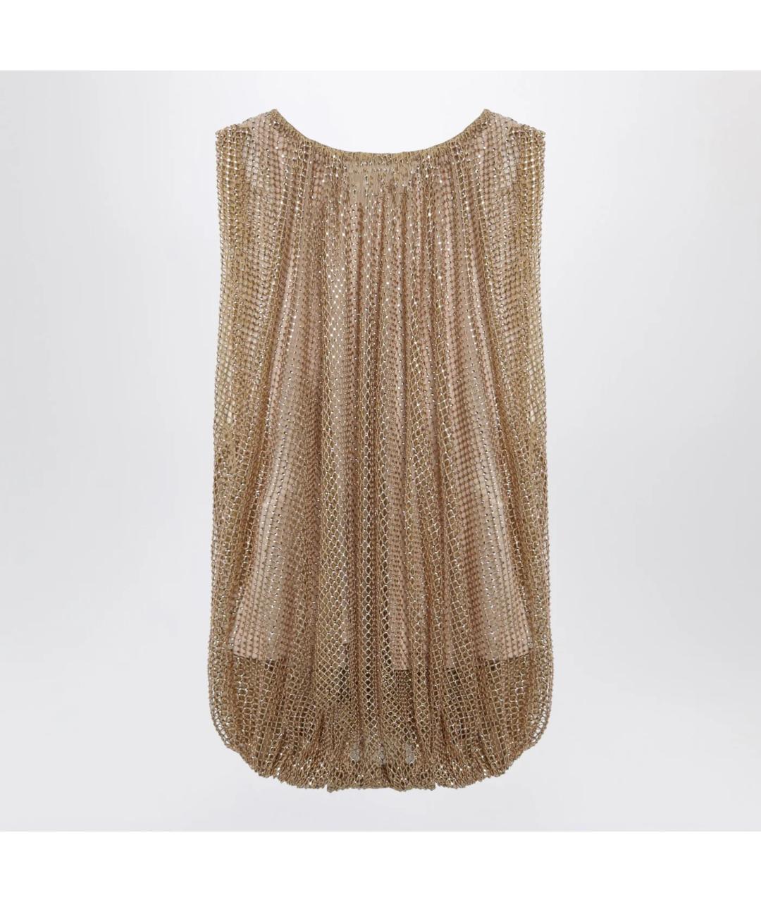 SPORTMAX Бежевая полиэстеровая блузы, фото 3