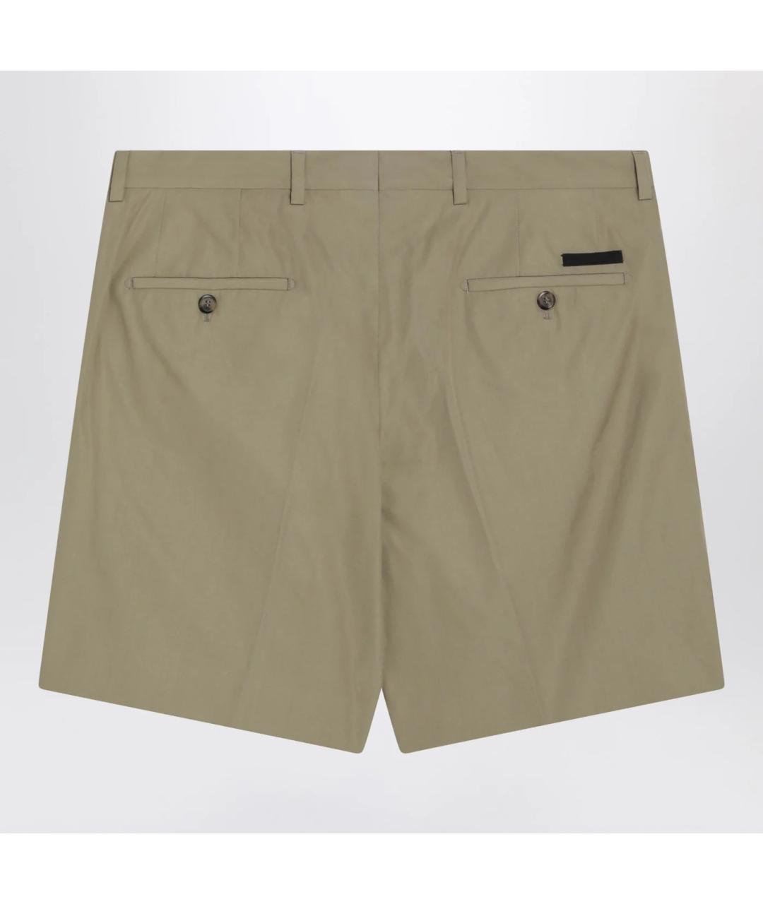 PRADA Бежевые хлопковые шорты, фото 2