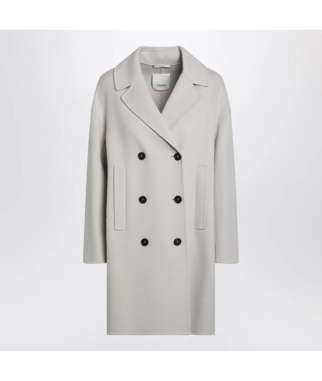 'S MAX MARA Бежевое шерстяное пальто, фото 3