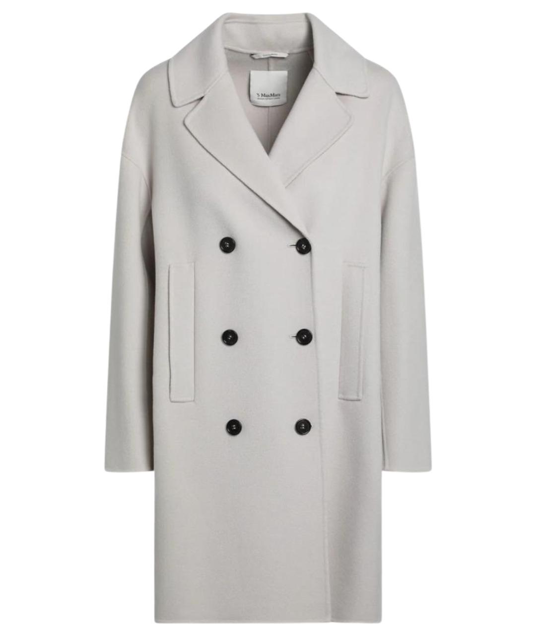 'S MAX MARA Бежевое шерстяное пальто, фото 1