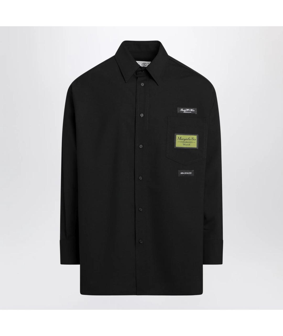 MM6 MAISON MARGIELA Черная кэжуал рубашка, фото 3