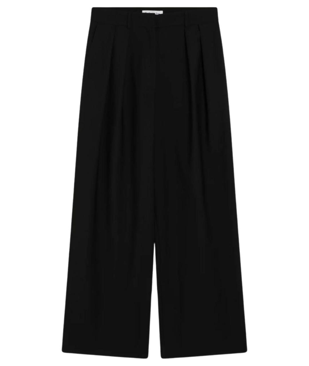 THE FRANKIE SHOP Черные шерстяные брюки широкие, фото 1