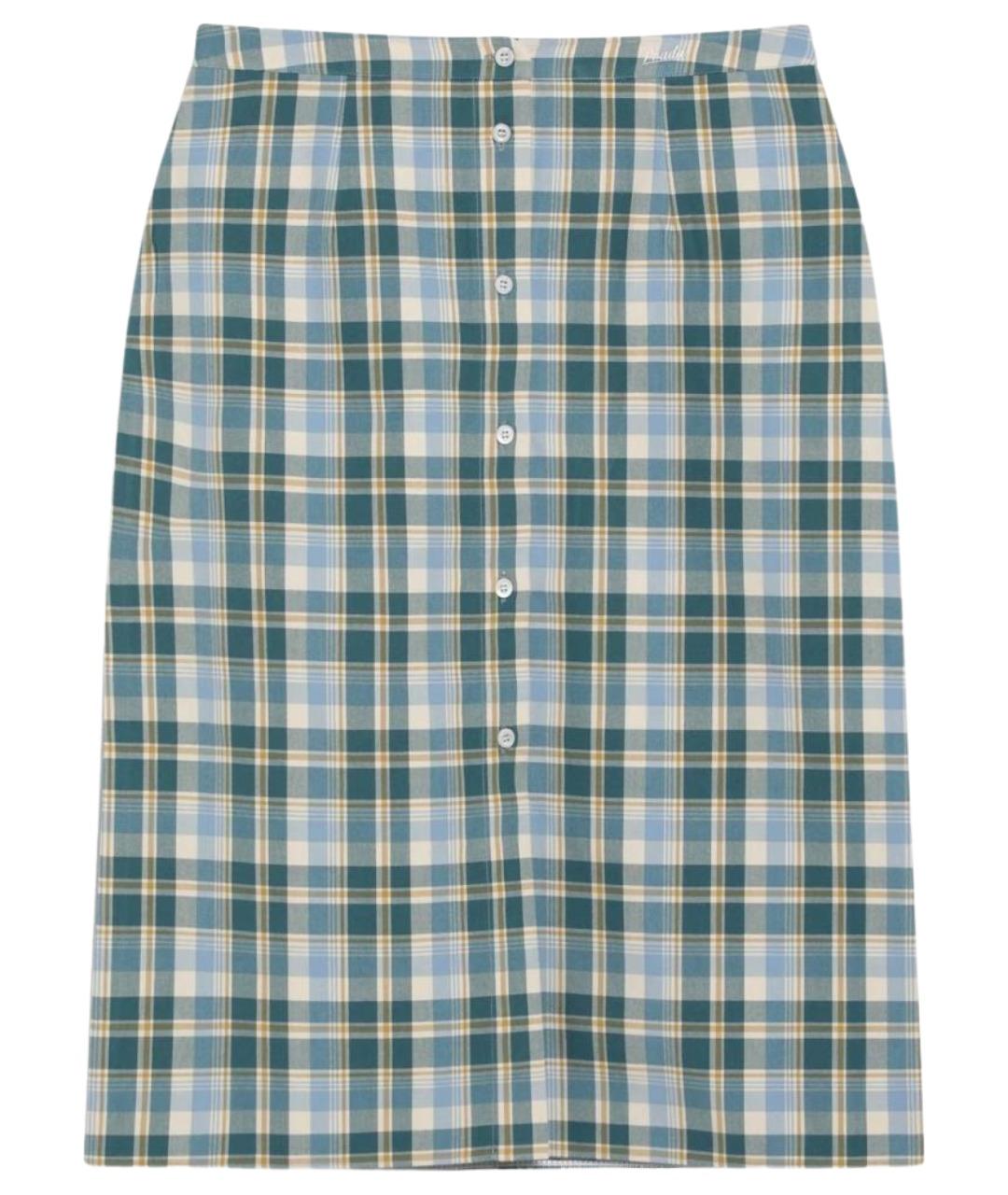 PRADA Мульти хлопковая юбка миди, фото 1