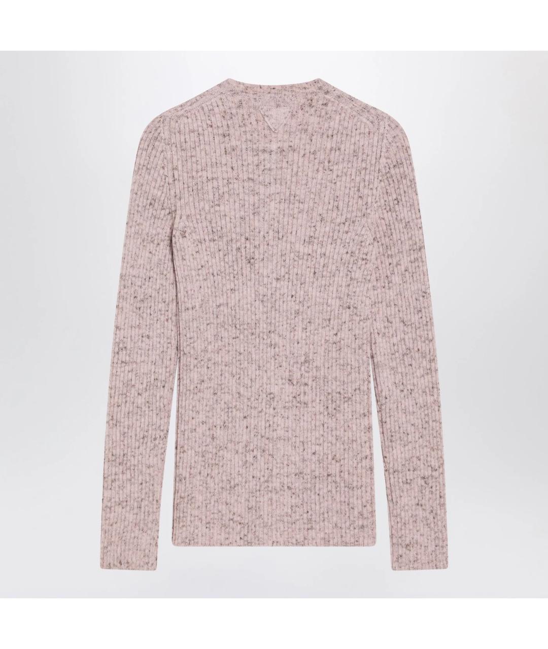 PRADA Розовый шерстяной кардиган, фото 2