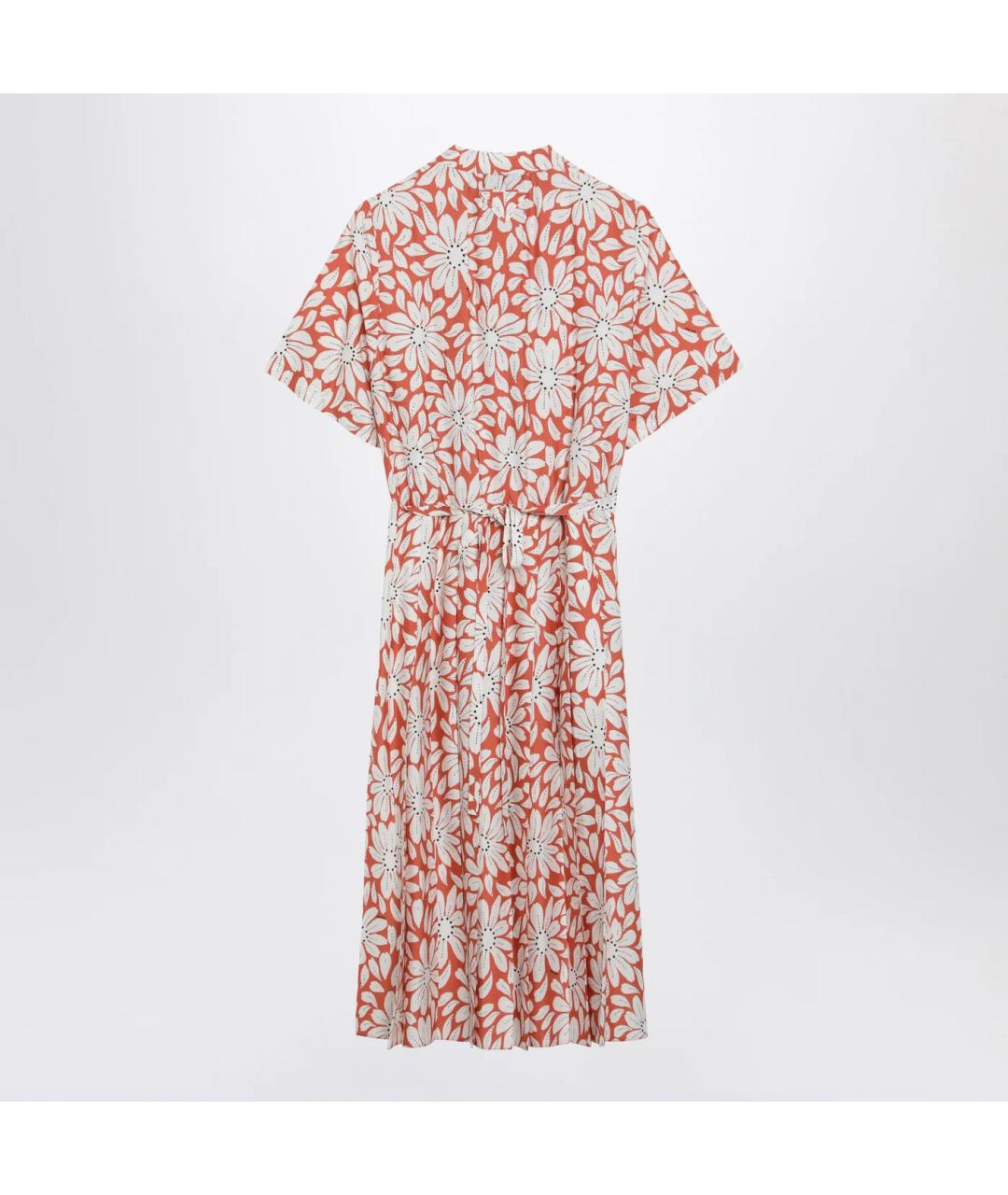 PRADA Красное вискозное повседневное платье, фото 2