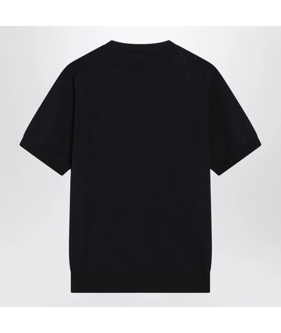 PRADA Темно-синий шелковый джемпер / свитер, фото 2