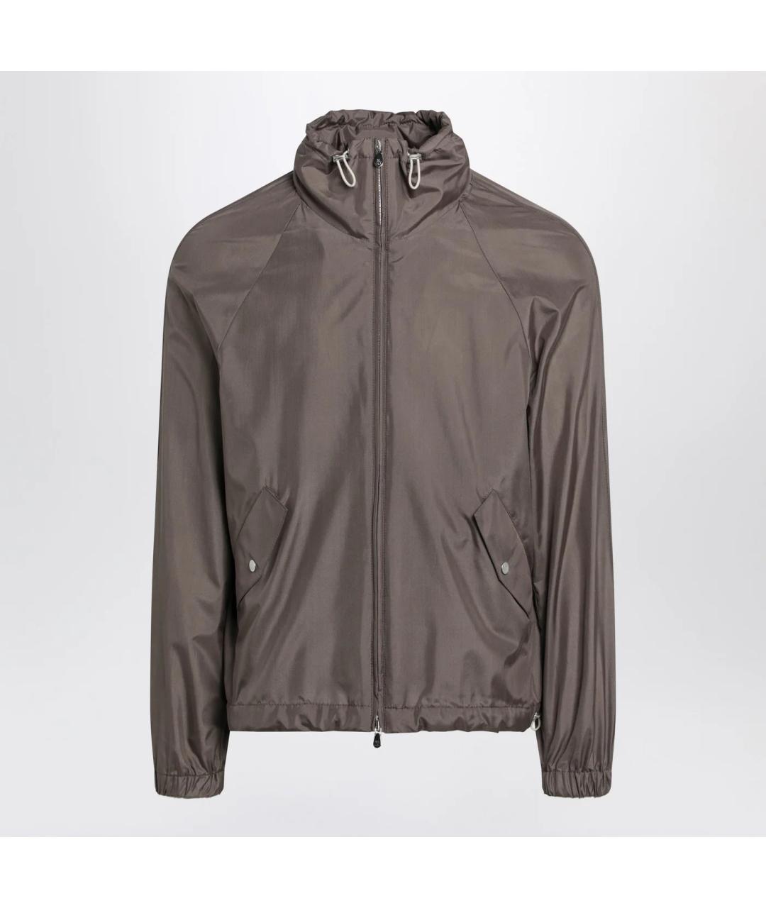 BRUNELLO CUCINELLI Коричневая шелковая куртка, фото 3