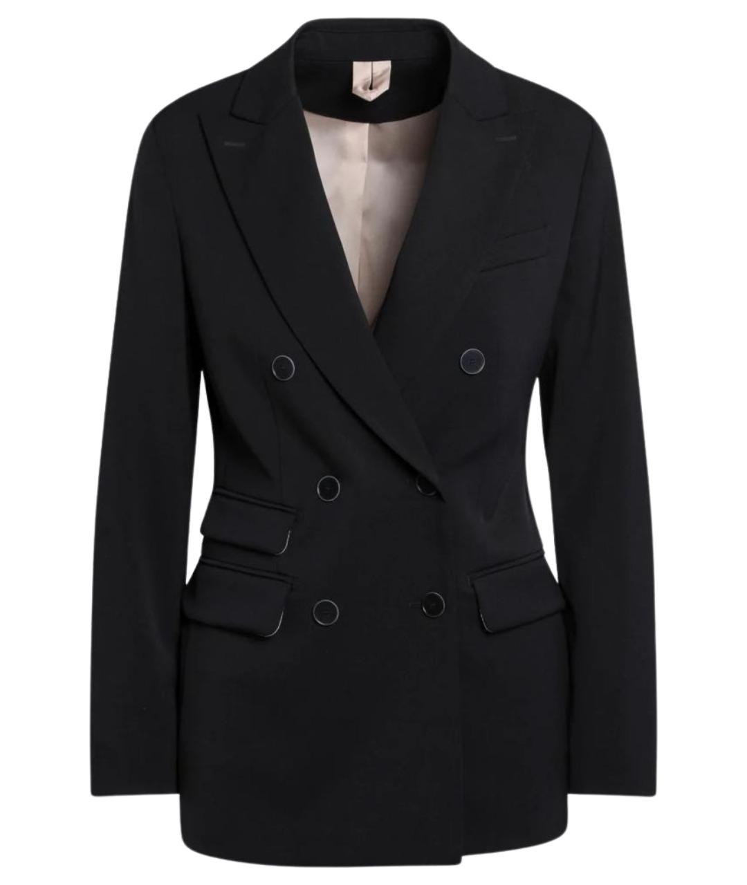 MAX MARA Синий шерстяной жакет/пиджак, фото 1