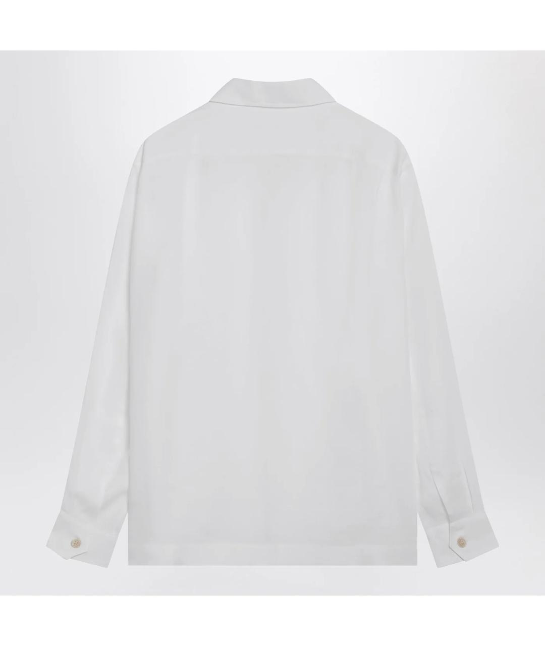 BRUNELLO CUCINELLI Белая льняная кэжуал рубашка, фото 2