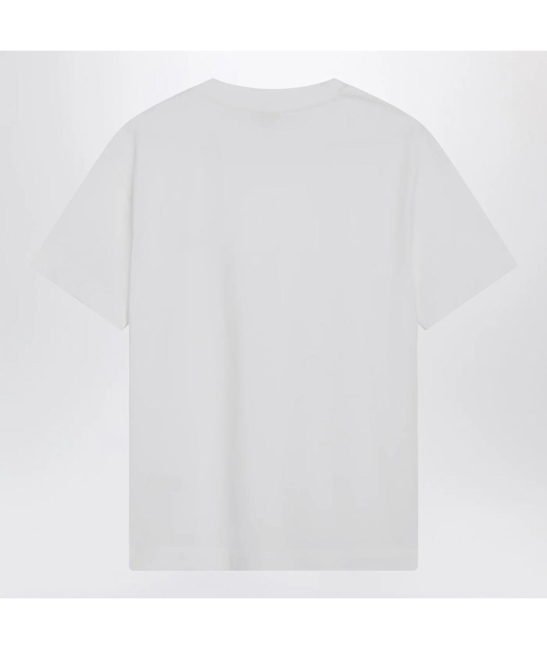 BRUNELLO CUCINELLI Белая хлопковая футболка, фото 2