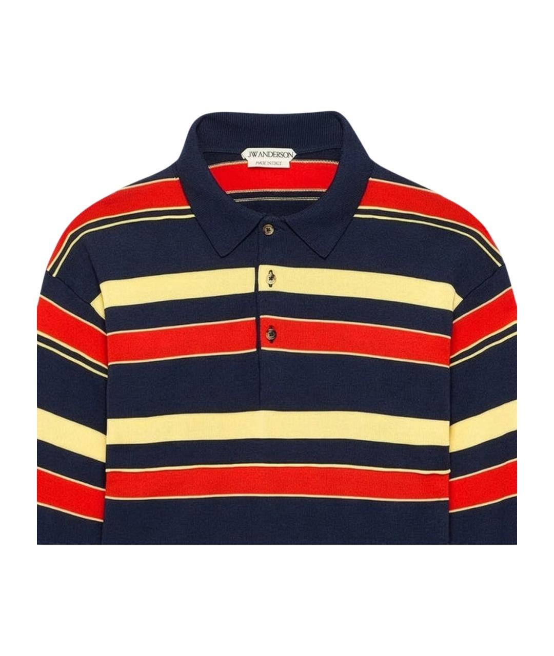 J.W.ANDERSON Мульти хлопковое поло с длинным рукавом, фото 2