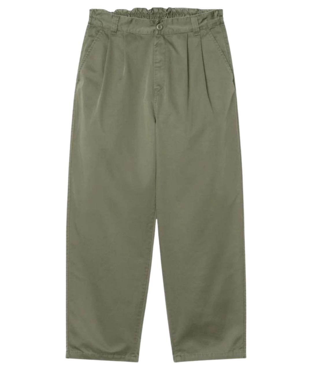 CARHARTT WIP Зеленые хлопковые повседневные брюки, фото 1