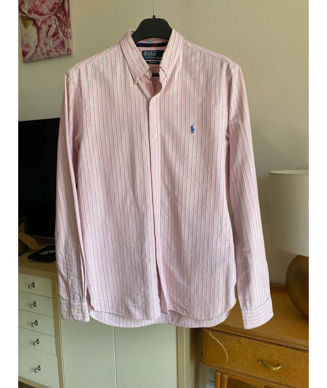 POLO RALPH LAUREN Розовая хлопковая кэжуал рубашка, фото 6