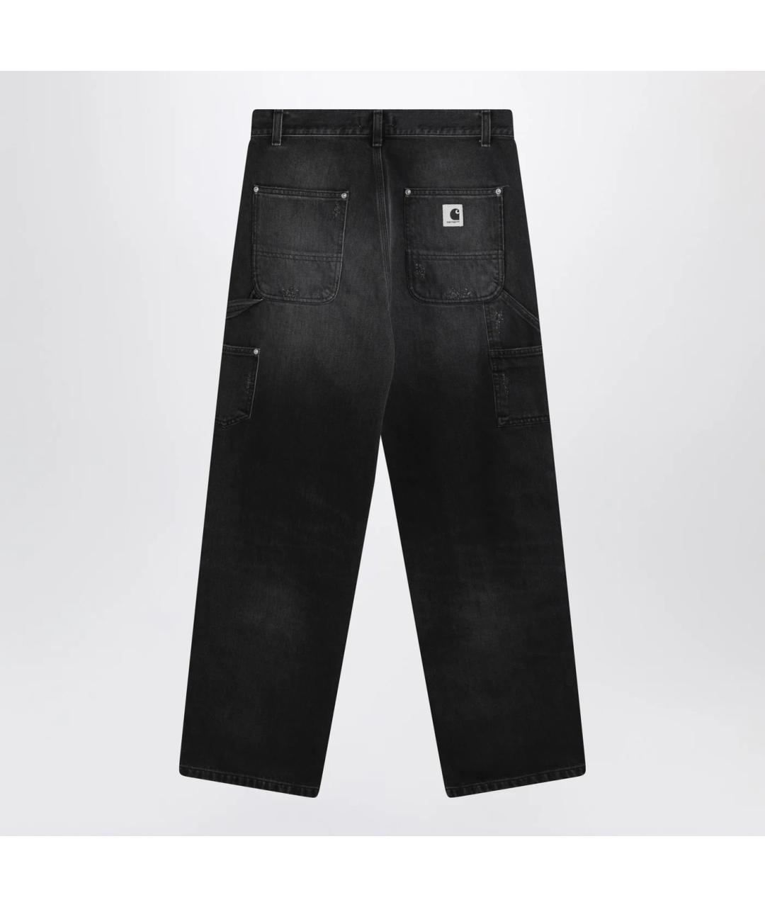 CARHARTT WIP Черные хлопковые прямые джинсы, фото 2