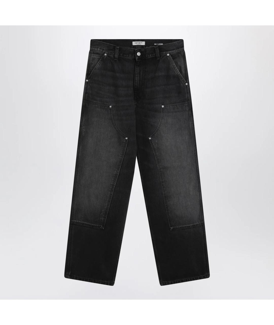 CARHARTT WIP Черные хлопковые прямые джинсы, фото 3