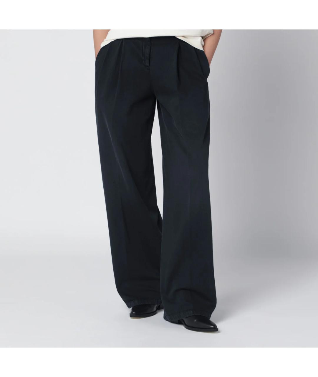 GOLDEN GOOSE DELUXE BRAND Черные прямые брюки, фото 3