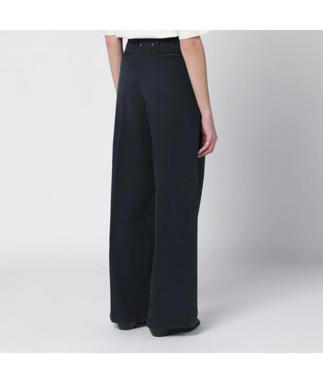 GOLDEN GOOSE DELUXE BRAND Черные прямые брюки, фото 2