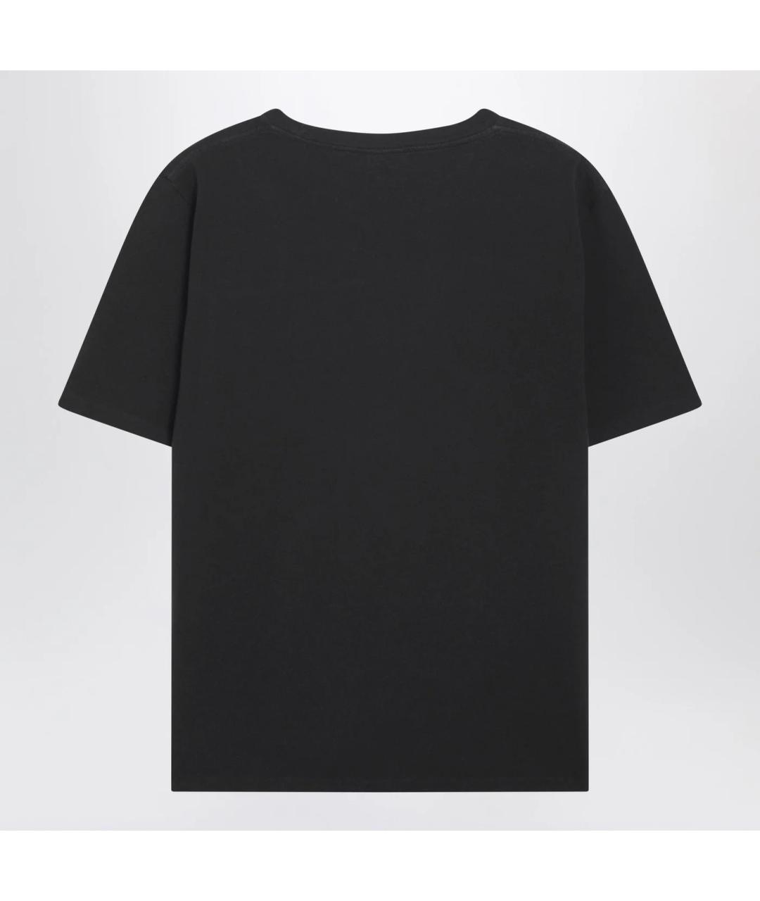 CHLOE Черная хлопковая футболка, фото 2