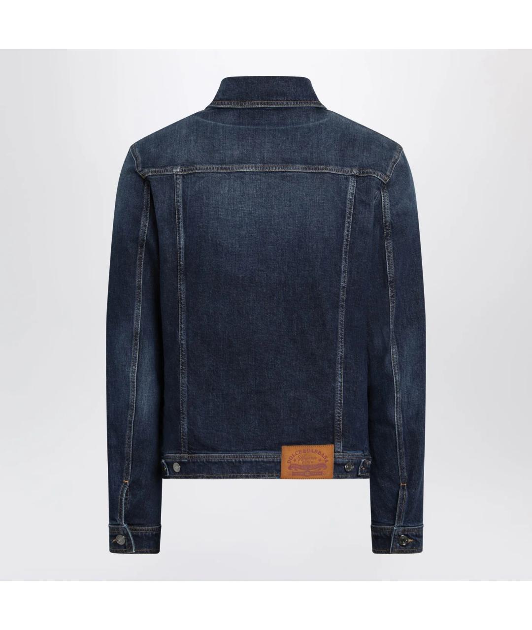 DOLCE&GABBANA Синяя хлопковая куртка, фото 2