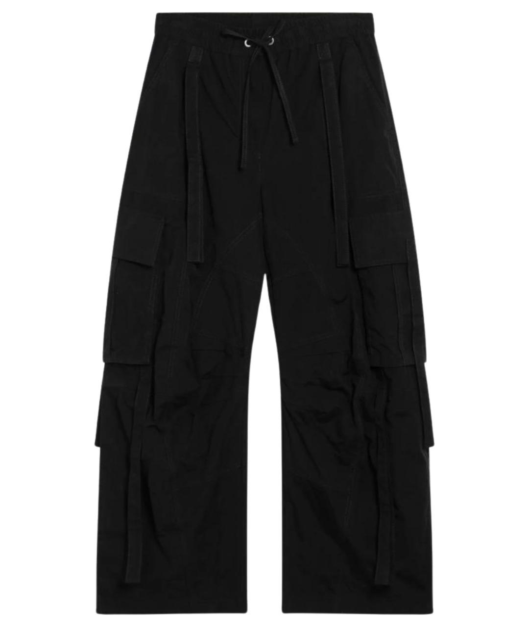 DOLCE&GABBANA Черные шерстяные прямые брюки, фото 1