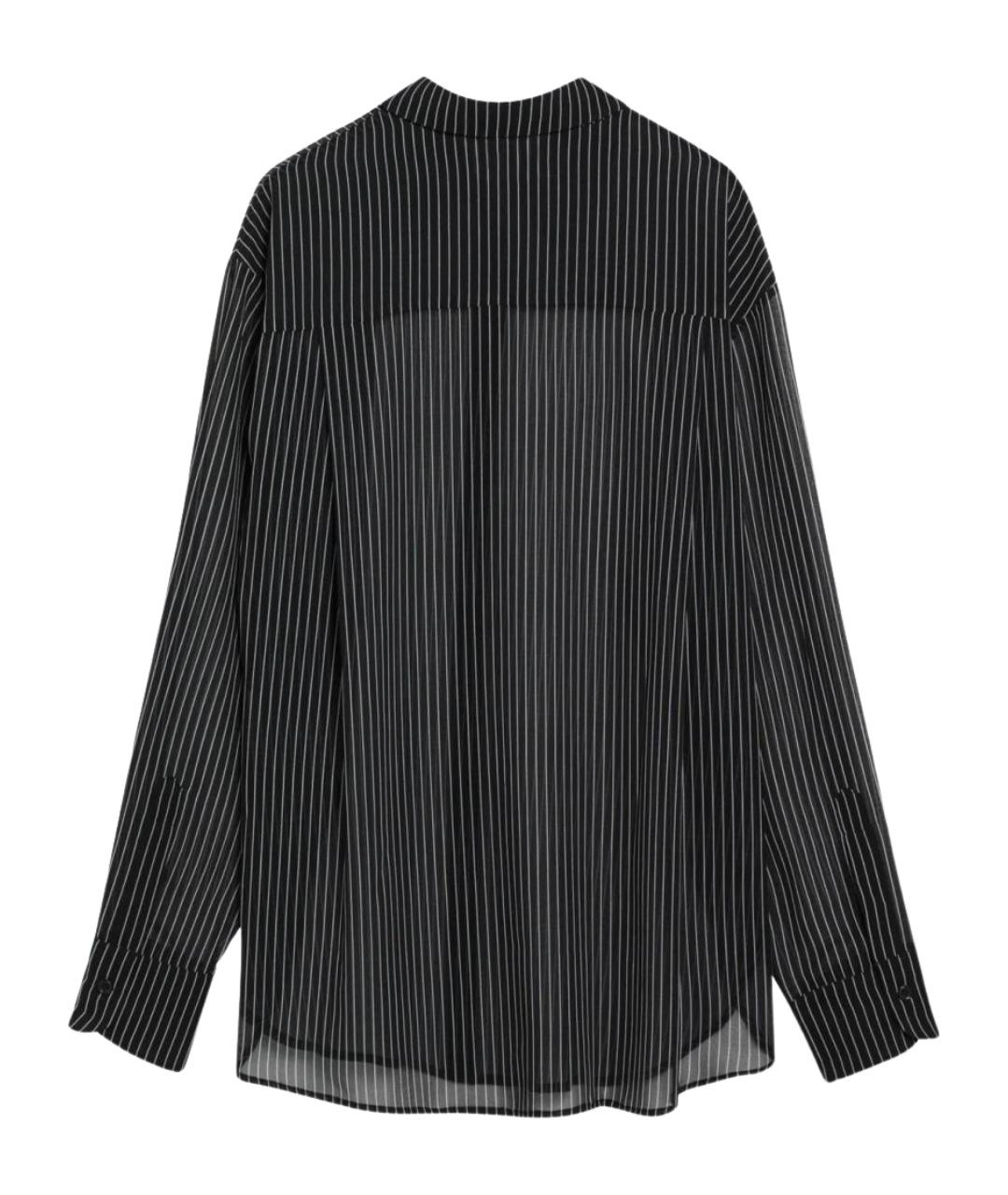 THE FRANKIE SHOP Черная полиэстеровая рубашка, фото 2