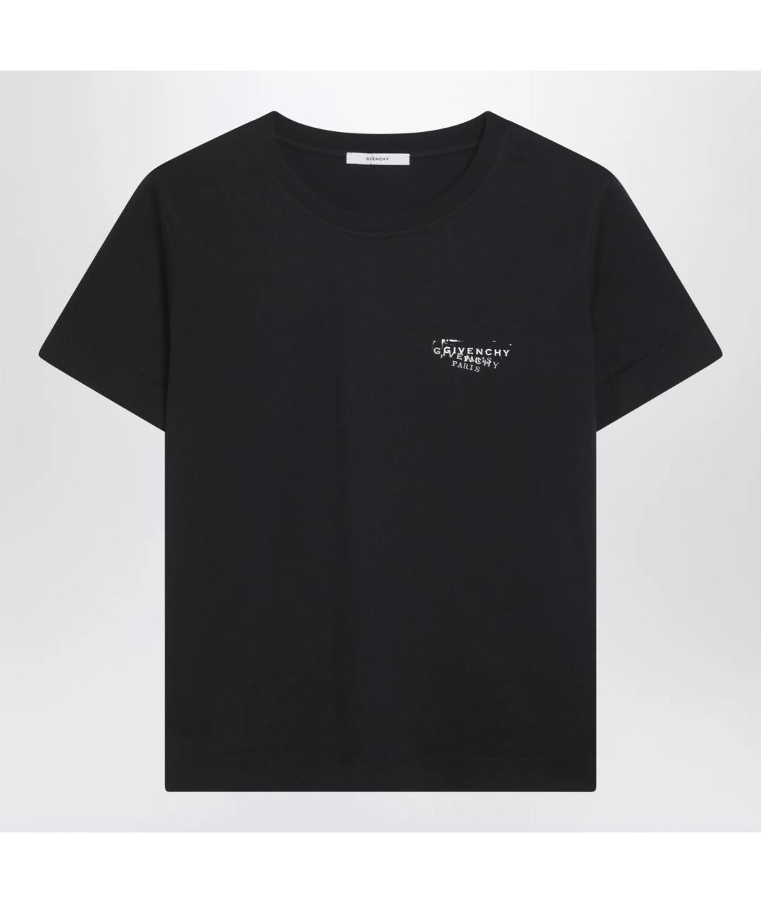 GIVENCHY Черная хлопковая футболка, фото 3