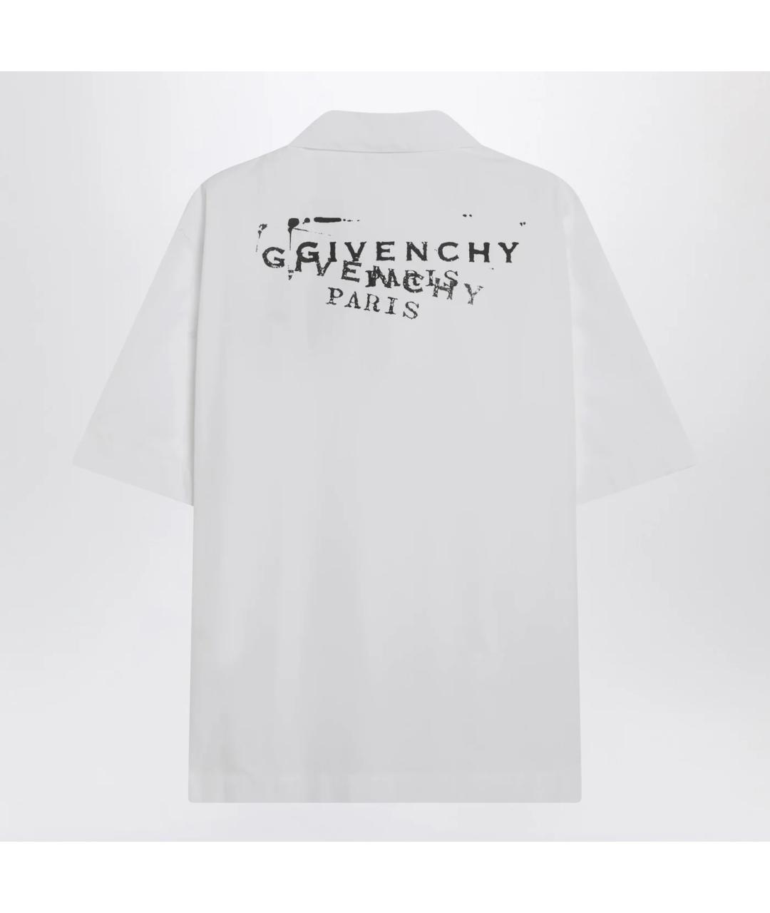 GIVENCHY Белая хлопковая кэжуал рубашка, фото 2