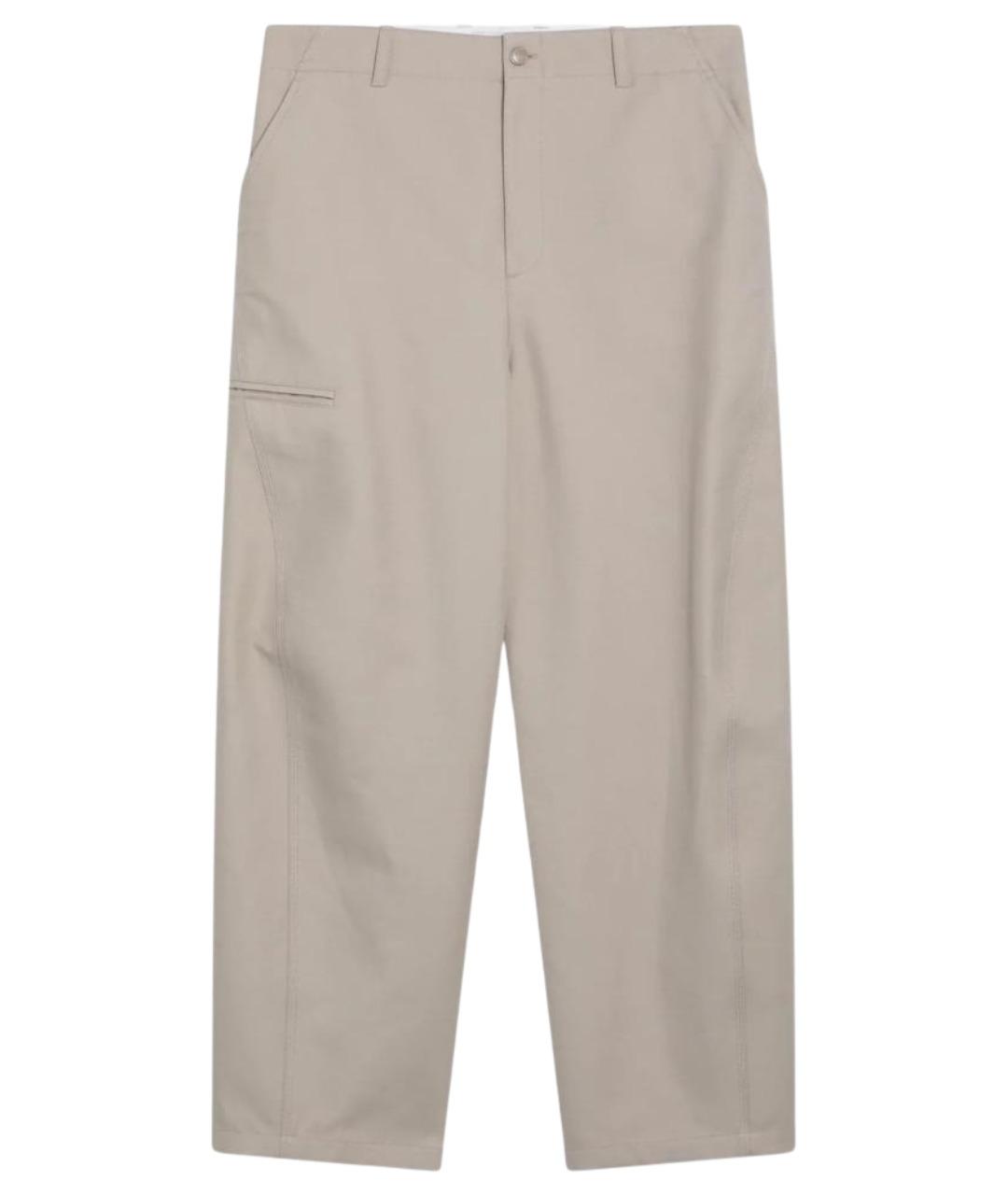 GIVENCHY Бежевые хлопковые повседневные брюки, фото 1