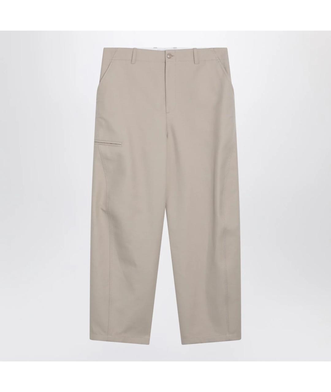 GIVENCHY Бежевые хлопковые повседневные брюки, фото 3