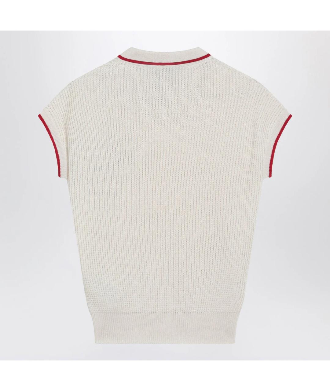 VALENTINO Бежевая хлопковая жилетка, фото 2