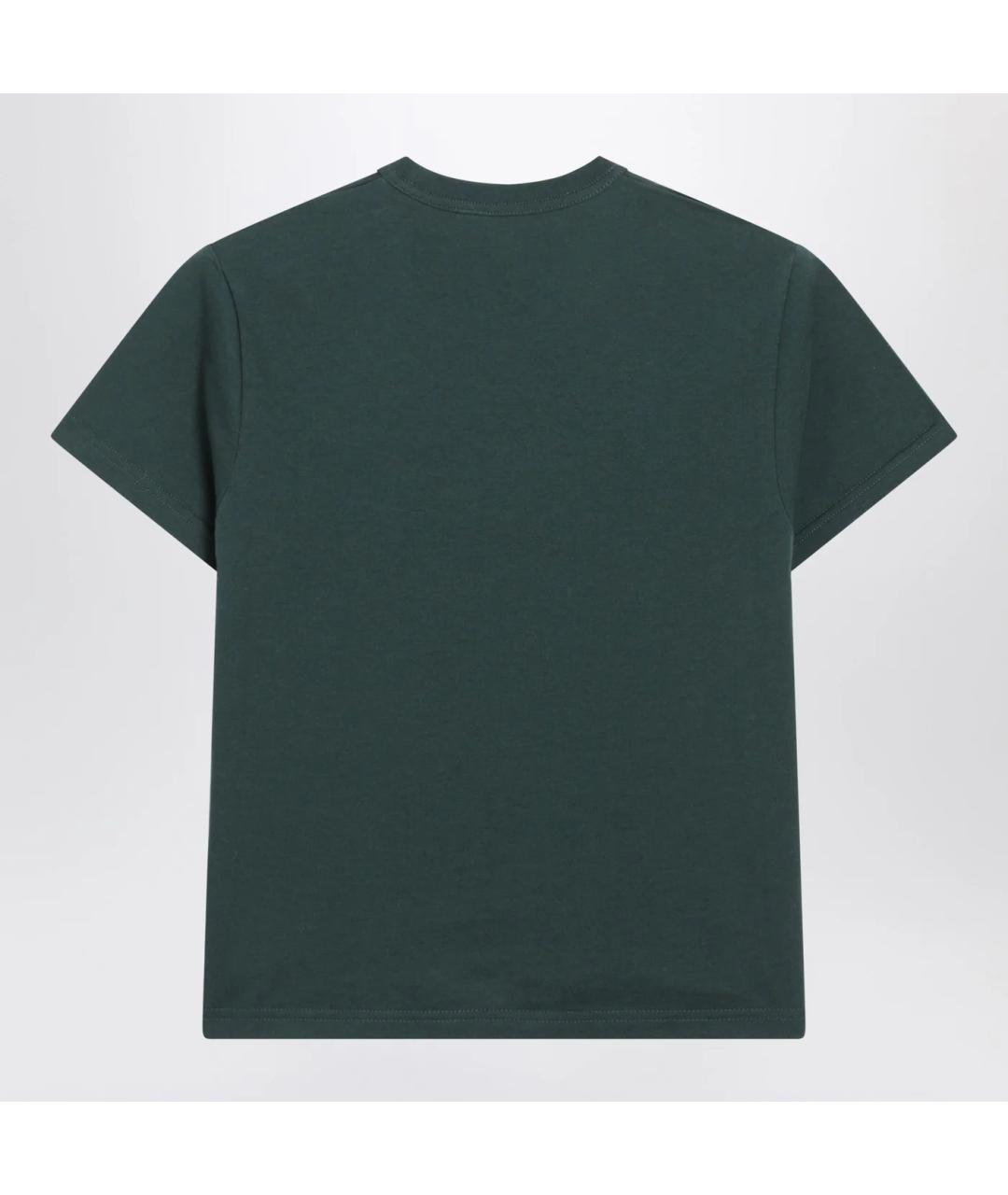 GUCCI Зеленая хлопковая футболка, фото 2
