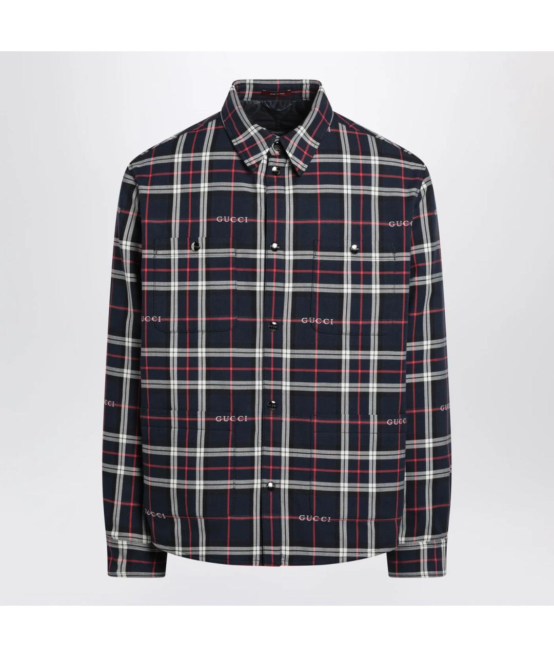 GUCCI Синяя хлопковая куртка, фото 3