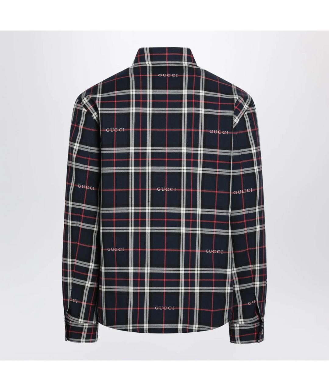 GUCCI Синяя хлопковая куртка, фото 2