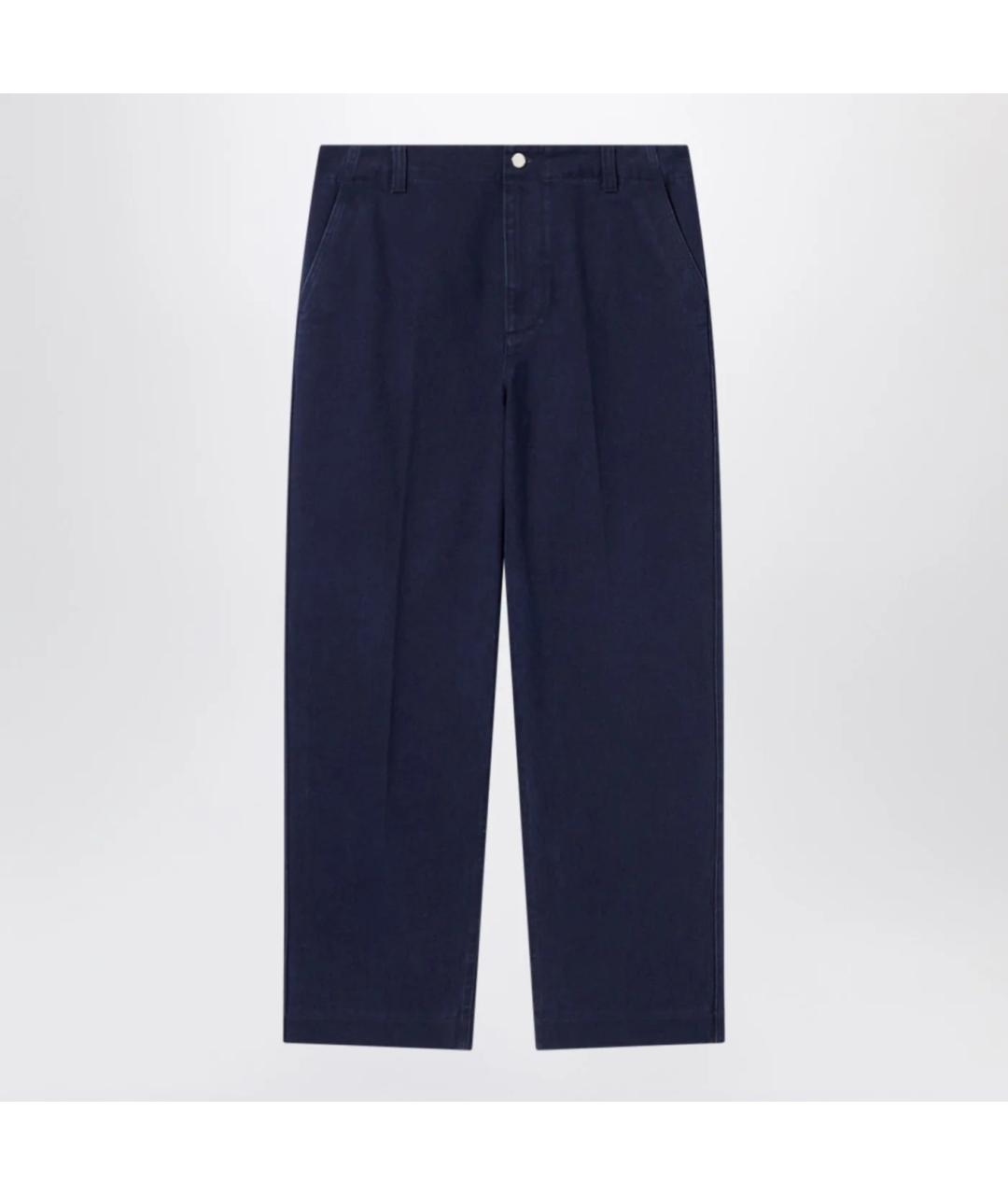 GUCCI Темно-синие хлопковые повседневные брюки, фото 3