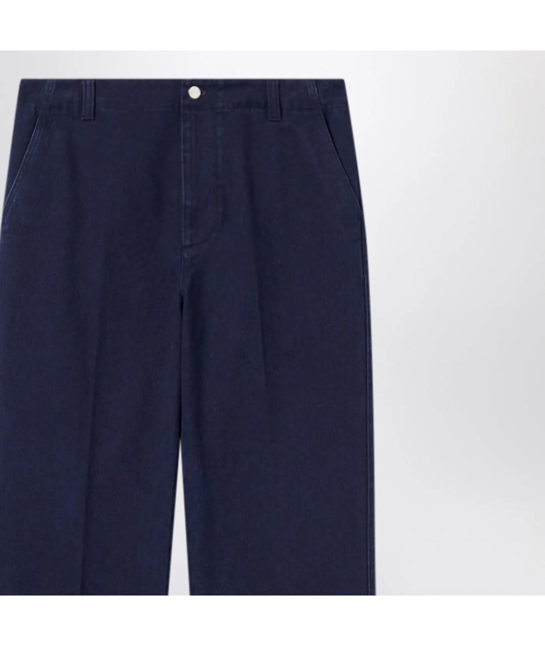 GUCCI Темно-синие хлопковые повседневные брюки, фото 2