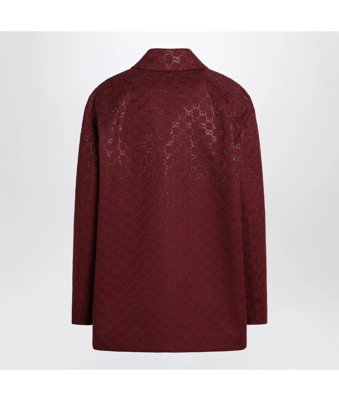 GUCCI Красный хлопковый жакет/пиджак, фото 2