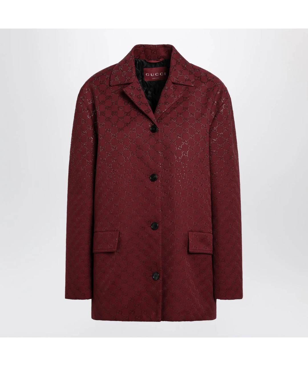 GUCCI Красный хлопковый жакет/пиджак, фото 3