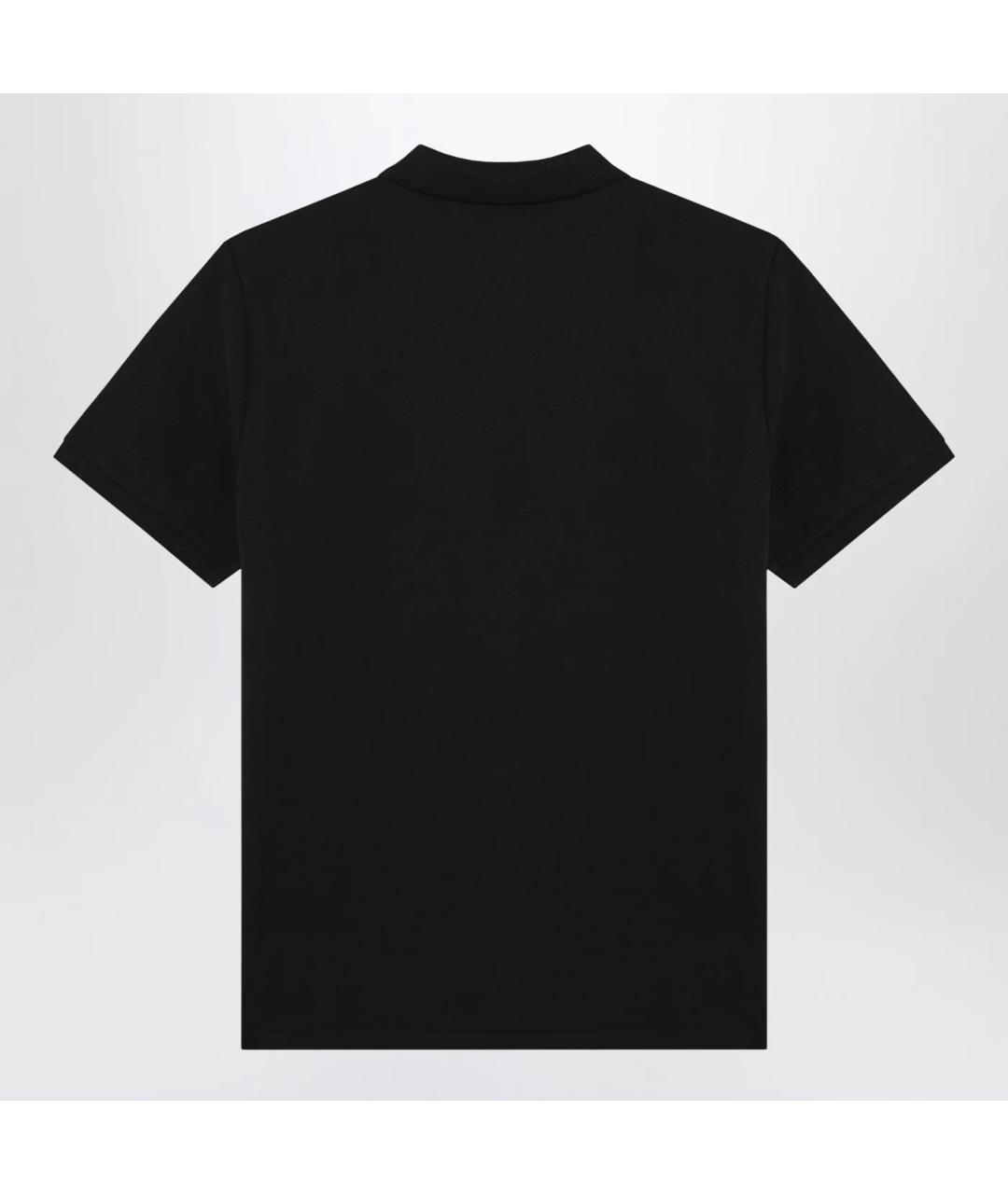 POLO RALPH LAUREN Черное хлопковое поло с коротким рукавом, фото 2