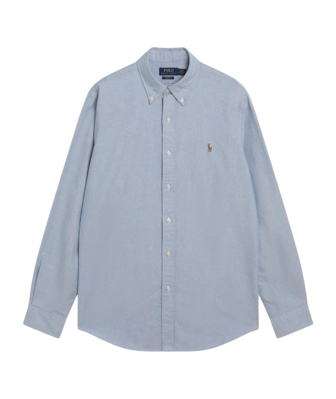 POLO RALPH LAUREN Голубая хлопковая кэжуал рубашка, фото 1
