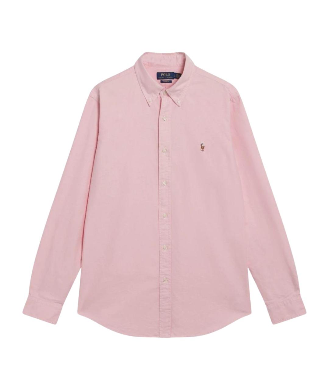 POLO RALPH LAUREN Розовая хлопковая кэжуал рубашка, фото 1