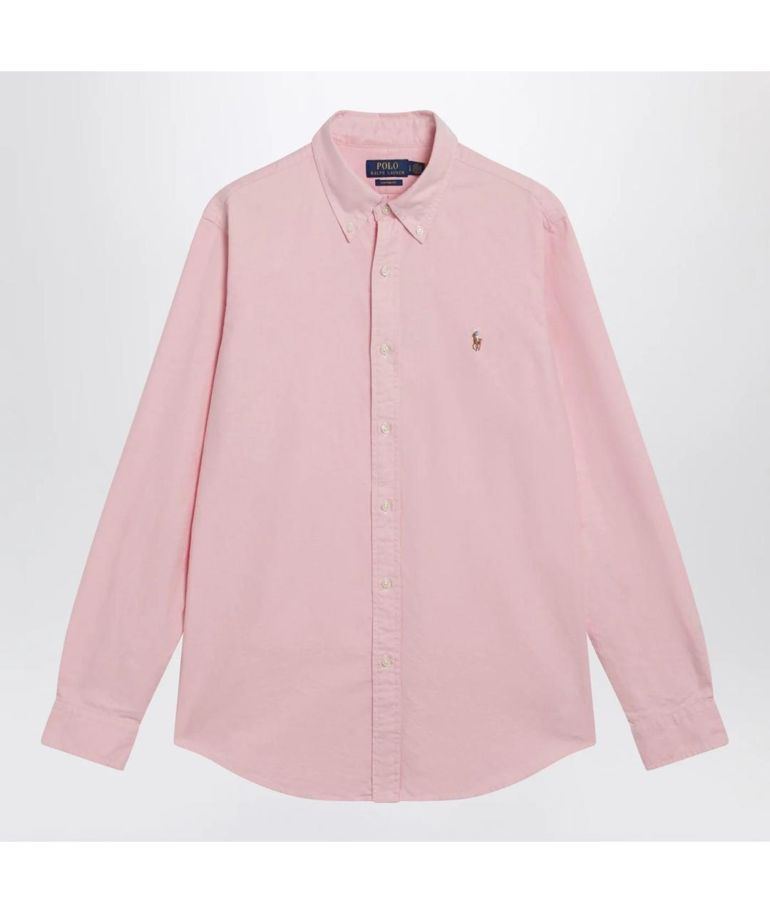 POLO RALPH LAUREN Розовая хлопковая кэжуал рубашка, фото 3