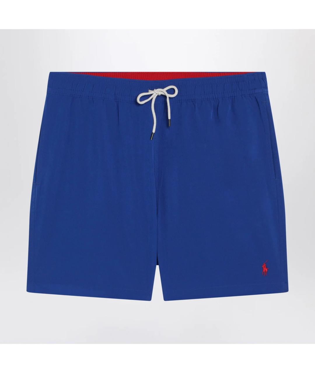 POLO RALPH LAUREN Синие полиэстеровые плавки, фото 3