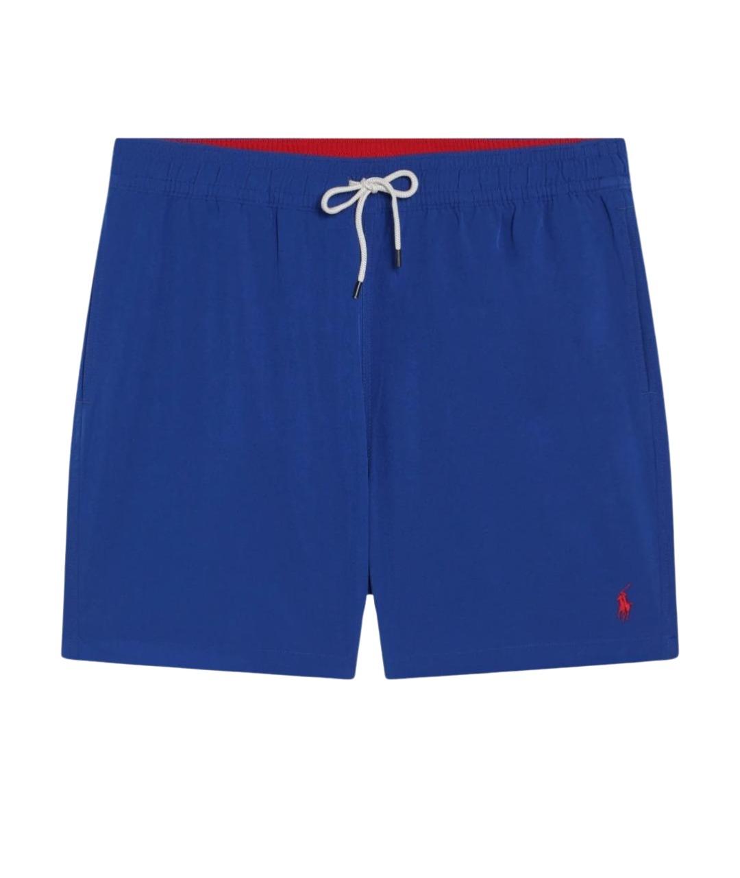 POLO RALPH LAUREN Синие полиэстеровые плавки, фото 1