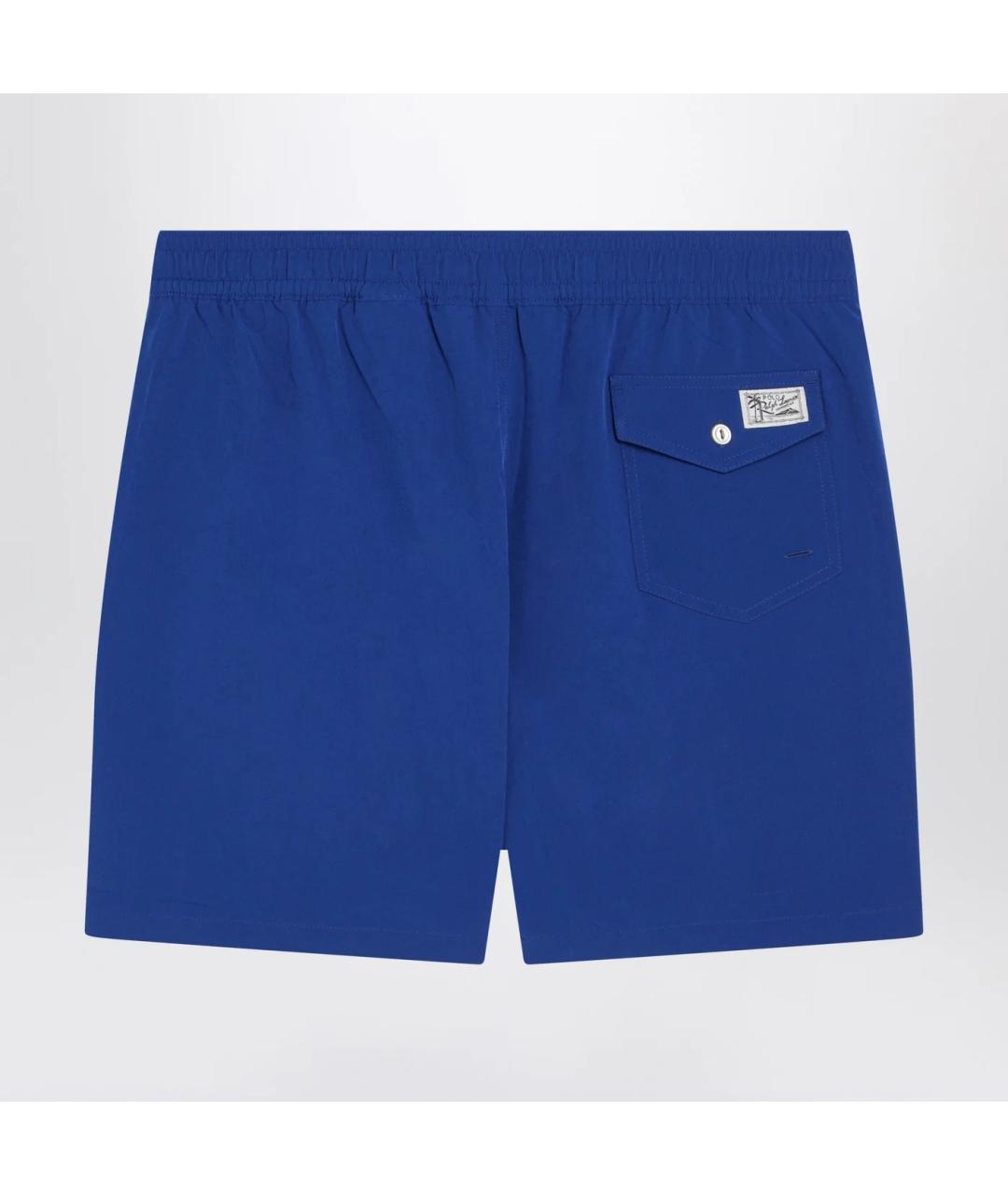 POLO RALPH LAUREN Синие полиэстеровые плавки, фото 2