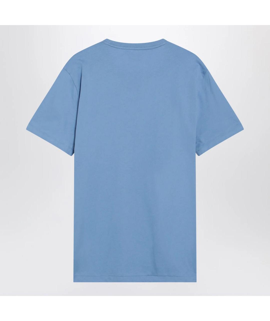 POLO RALPH LAUREN Голубая хлопковая футболка, фото 2