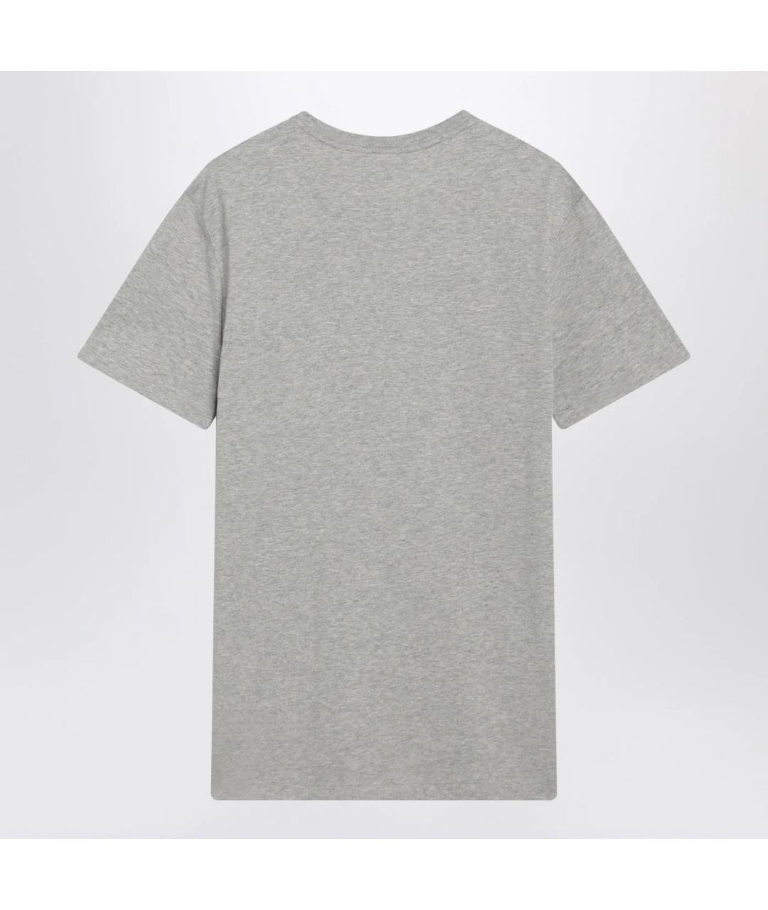 POLO RALPH LAUREN Серая хлопковая футболка, фото 2