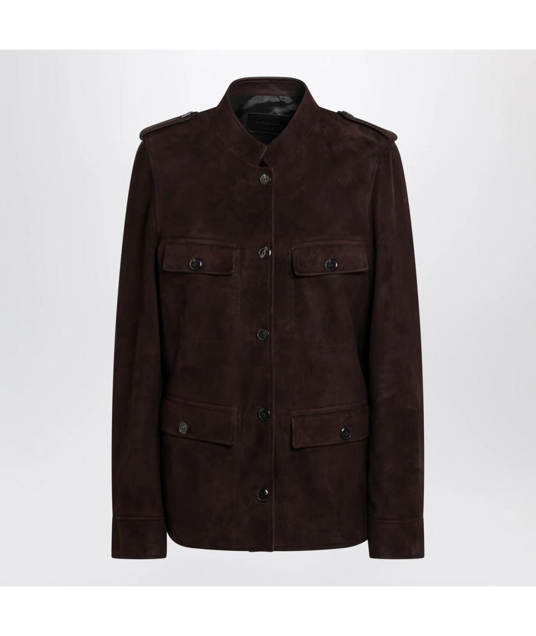 PRADA Коричневая замшевая куртка, фото 3