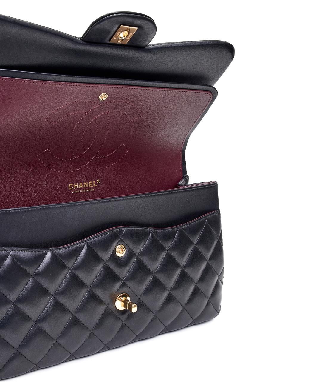 CHANEL Черная кожаная сумка через плечо, фото 4