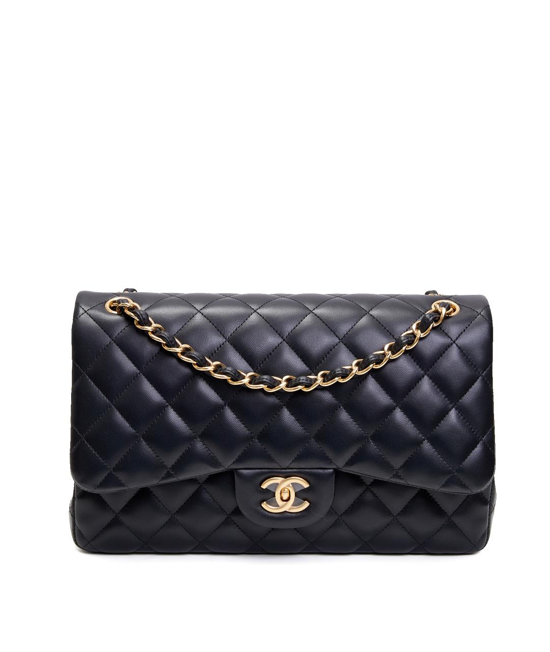 CHANEL Черная кожаная сумка через плечо, фото 1