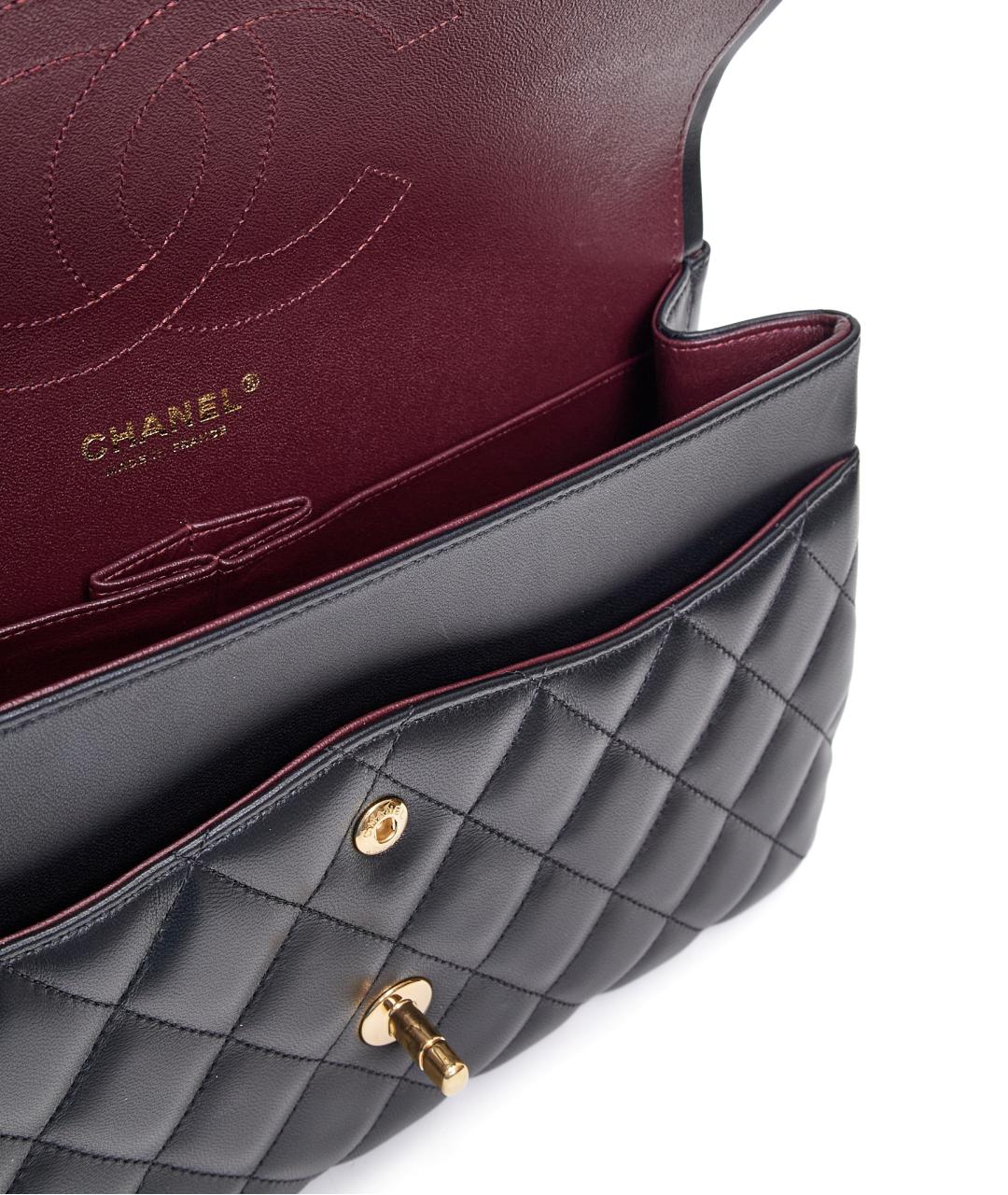 CHANEL Черная кожаная сумка через плечо, фото 5